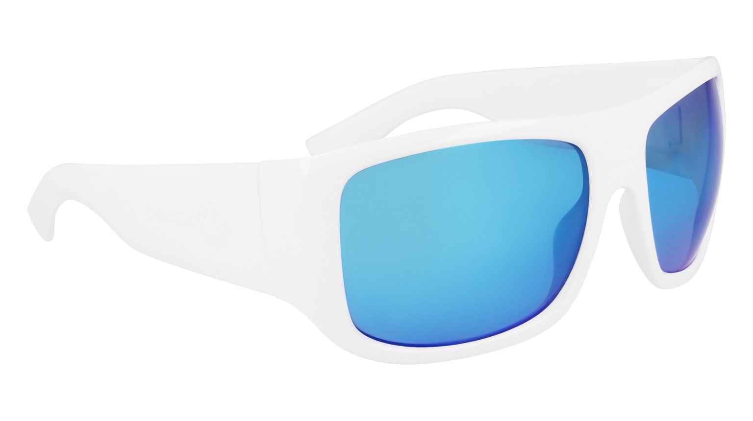 CALYPSO - Shiny White with Polarized Lumalens Blue Ionized Lens