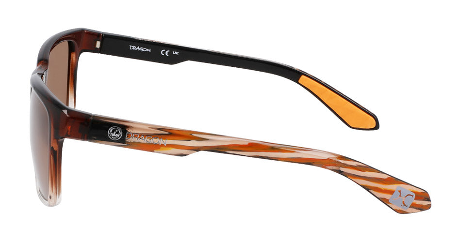 SLIP - Brown Gradient/Apricot Resin with Polarized Lumalens Brown Lens