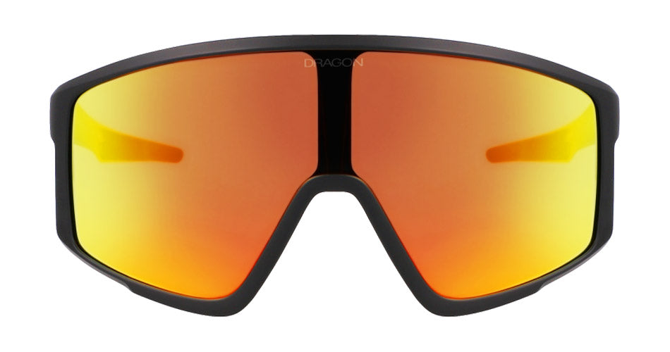AMPED - Matte Black with Lumalens Red Ionized Lens