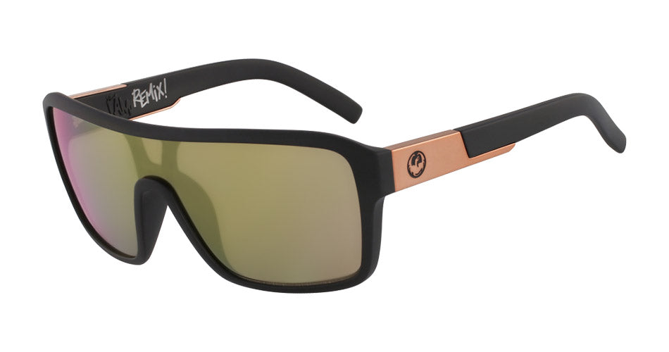 REMIX - Matte Black with Lumalens Rose Gold Ionized Lens