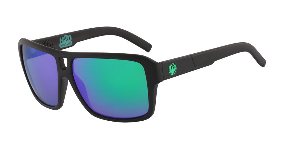 THE JAM - Matte Black H2O with Polarized Lumalens Green Ionized Lens