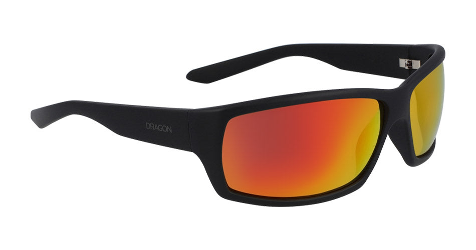 VENTURA XL - Matte Black with Orange Ionized Lens