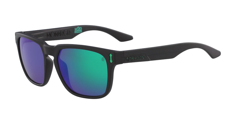 MONARCH - Matte Black H2O with Polarized Lumalens Green Ionized Lens - NEW CHINA SKU