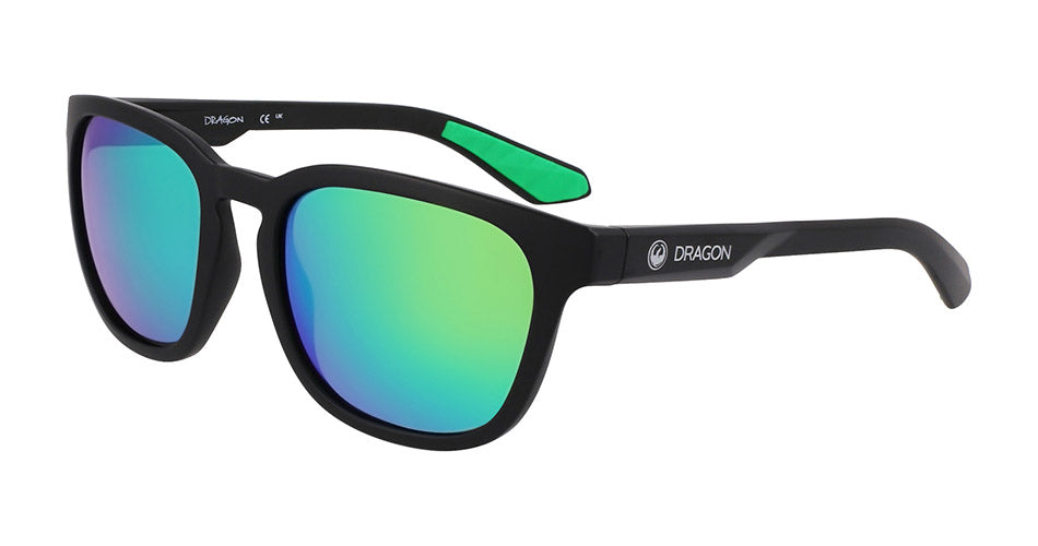 DUNE - Matte Black H2O with Polarized Lumalens Green Ionized Lens