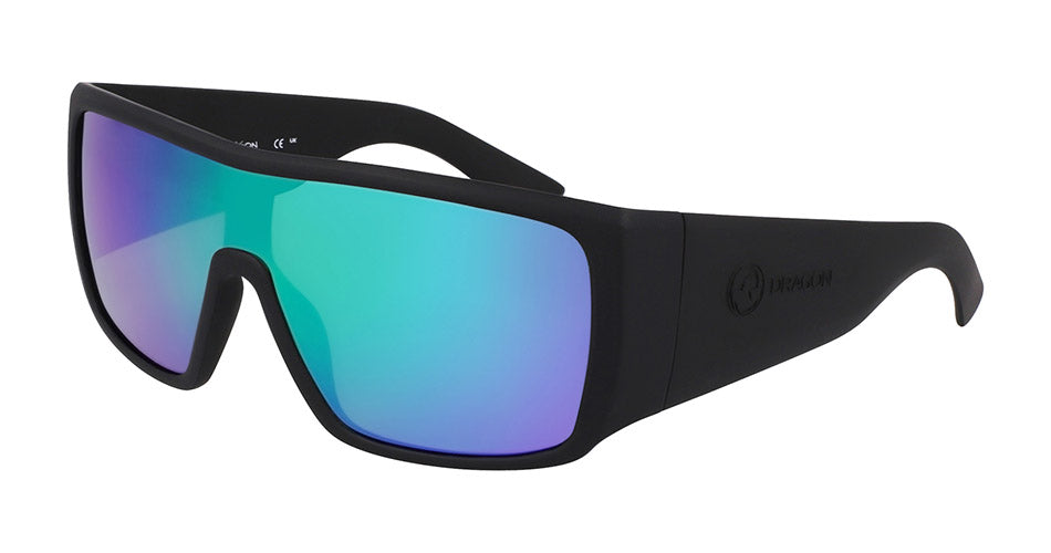 ROCKER - Matte Black with Polarized Lumalens Green Ionized Lens