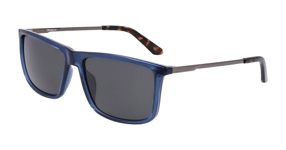 DAMIEN - Shiny Shadow Crystal Blue Tortoise with Lumalens Smoke Lens