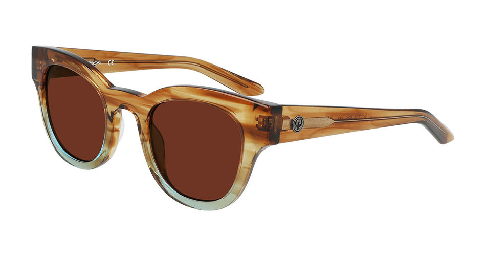 JETT - Brown Teal Gradient with Lumalens Rose Copper Ionized Lens