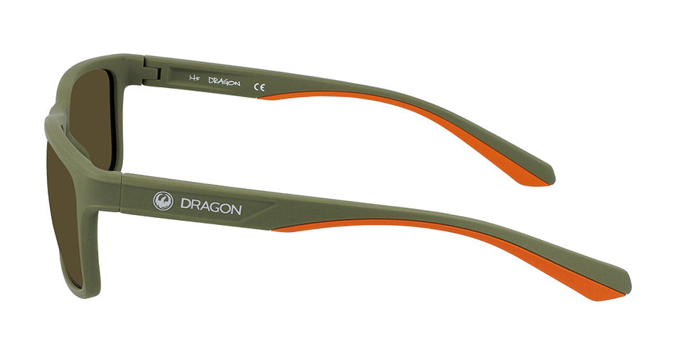 BLAISE - Matte Olive with Lumalens Brown Lens