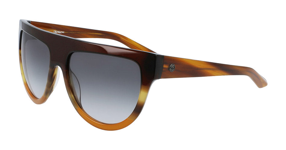 DUSK - Dark Brown Horn Gradient with Lumalens Smoke Gradient Lens