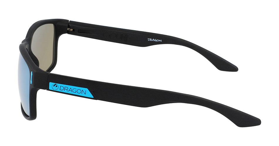 COUNT - Matte Black H2O with Polarized Lumalens Sky Blue Ionized Lens - OLD ITALY SKU