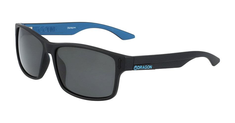 COUNT - Matte Black Blue with Lumalens Smoke Lens