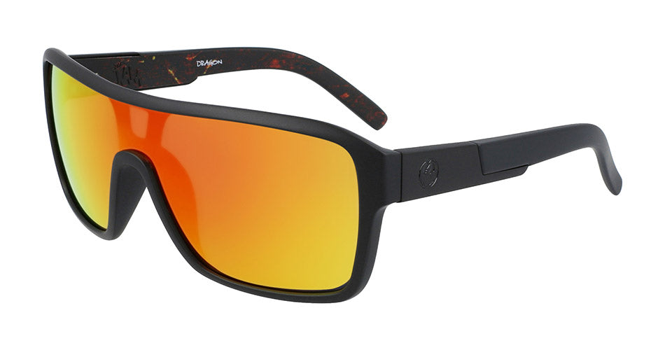REMIX - Matte Black/Inferno with Lumalens Red Ionized Lens