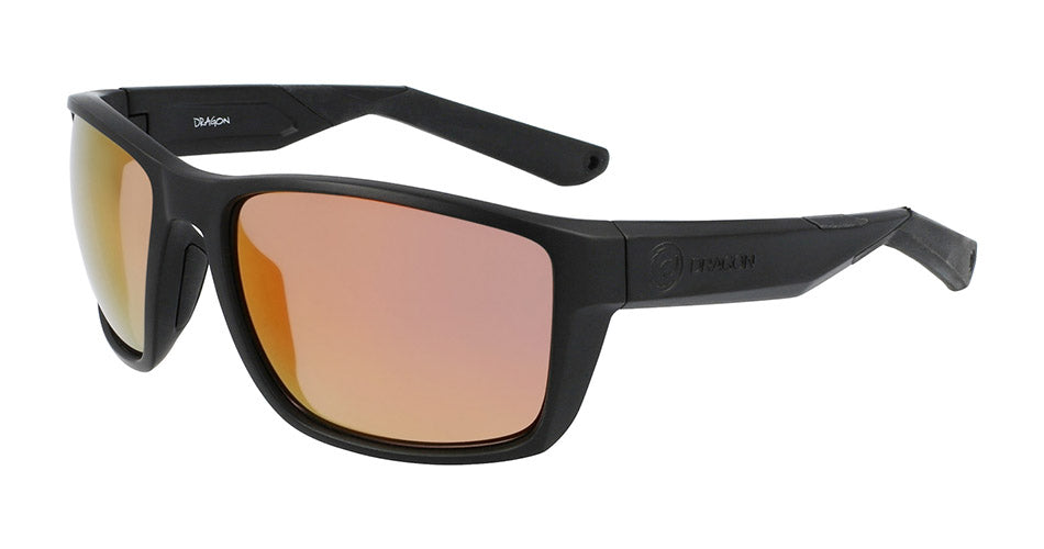 REEL X - Matte Black H2O with Polarized Lumalens Red Ionized Lens