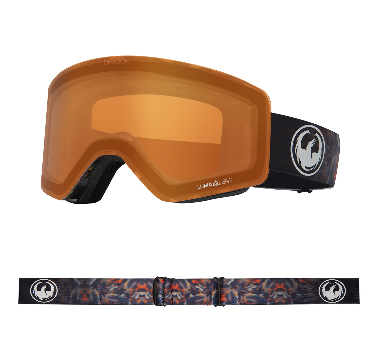 R1 OTG - Fire Leaf with Lumalens Dark Smoke & Lumalens Amber Lens