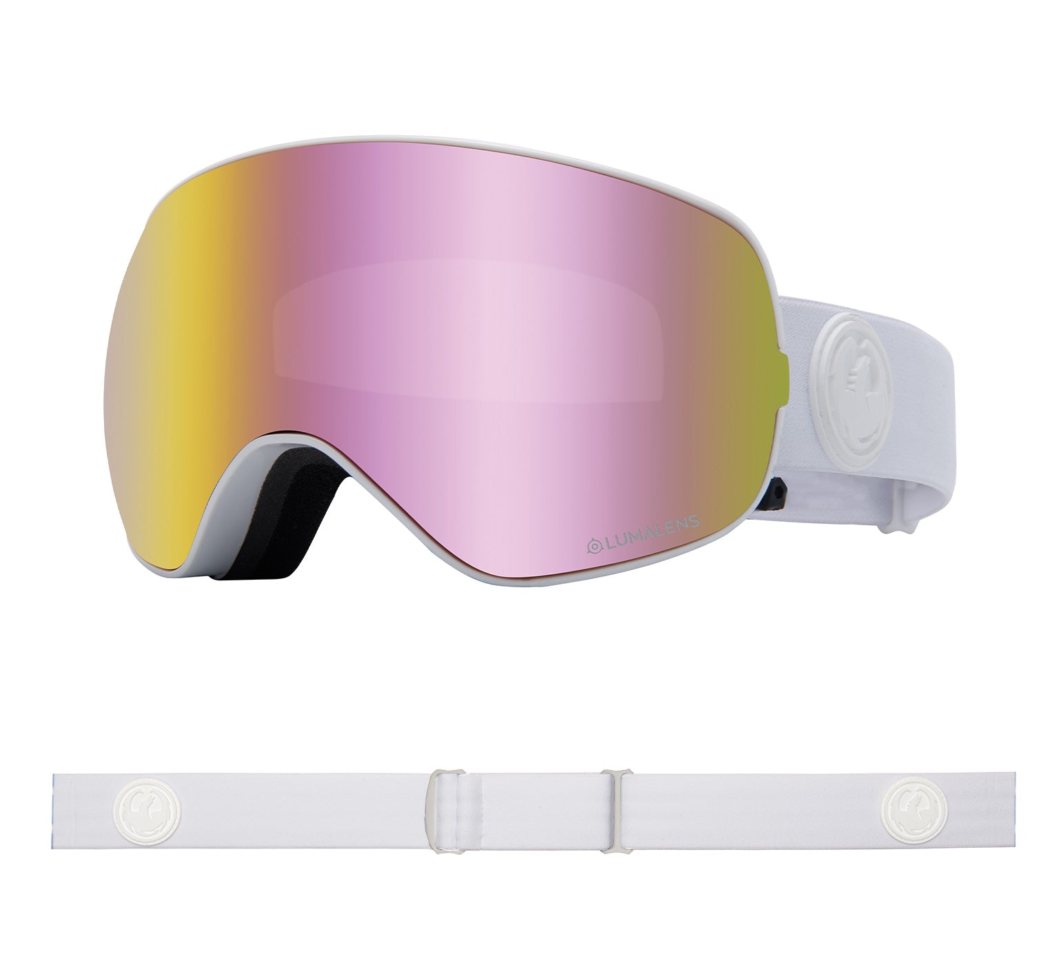 X2s - Whiteout with Lumalens Pink Ionized & Lumalens Dark Smoke Lens