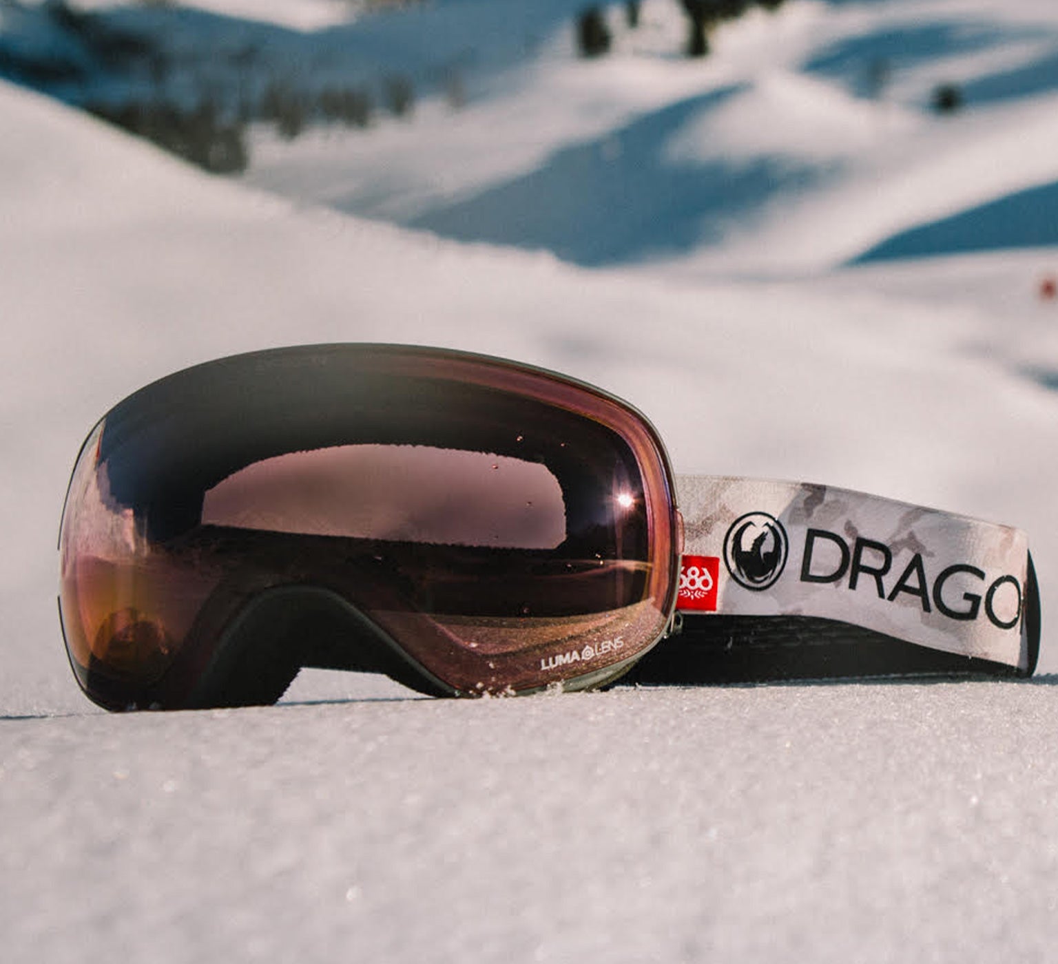 X2s - 686 Camo with Lumalens Dark Smoke & Lumalens Rose Lens