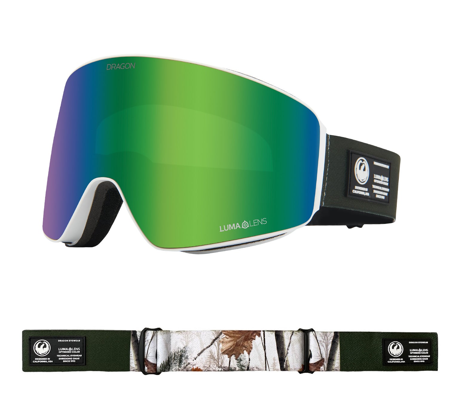 PXV - Alpine Camo with Lumalens Green Ionized & Lumalens Amber Lens