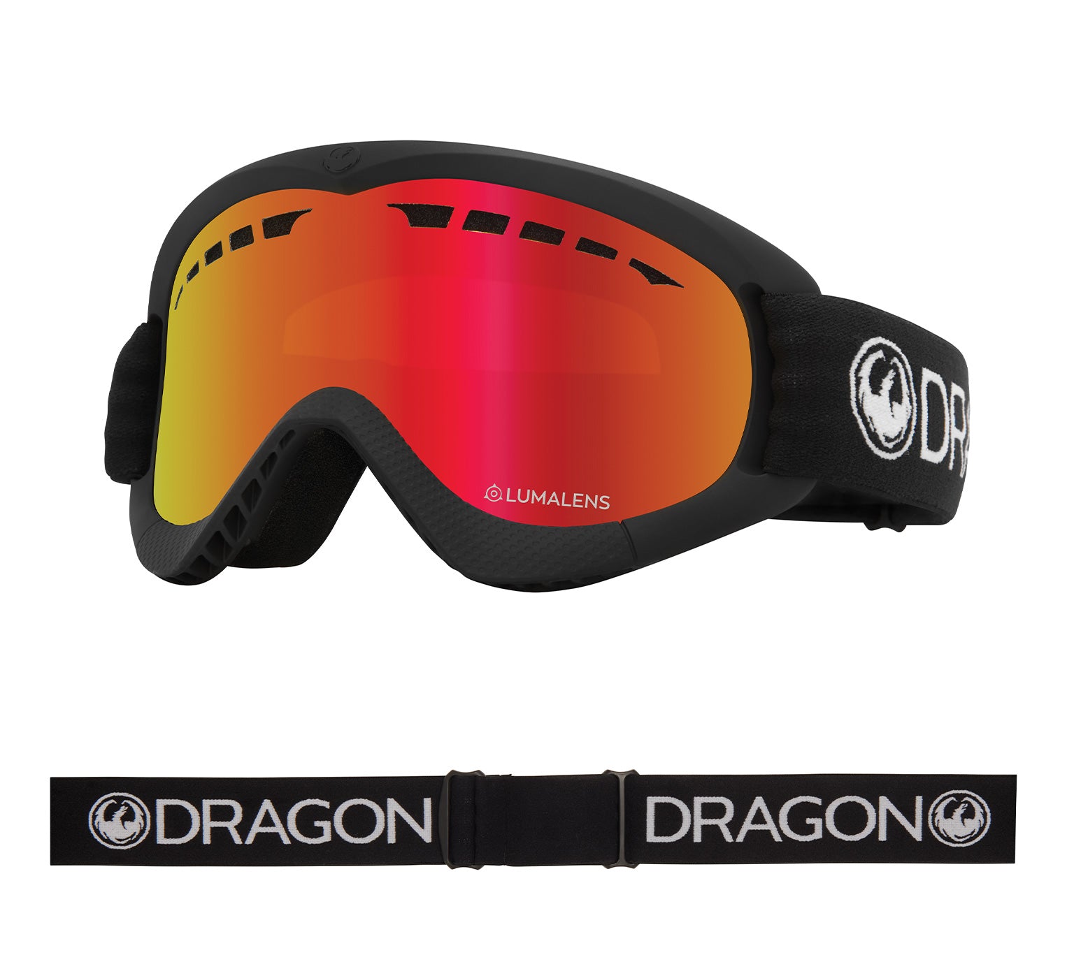 DXs - Black with Lumalens Red Ionized Lens