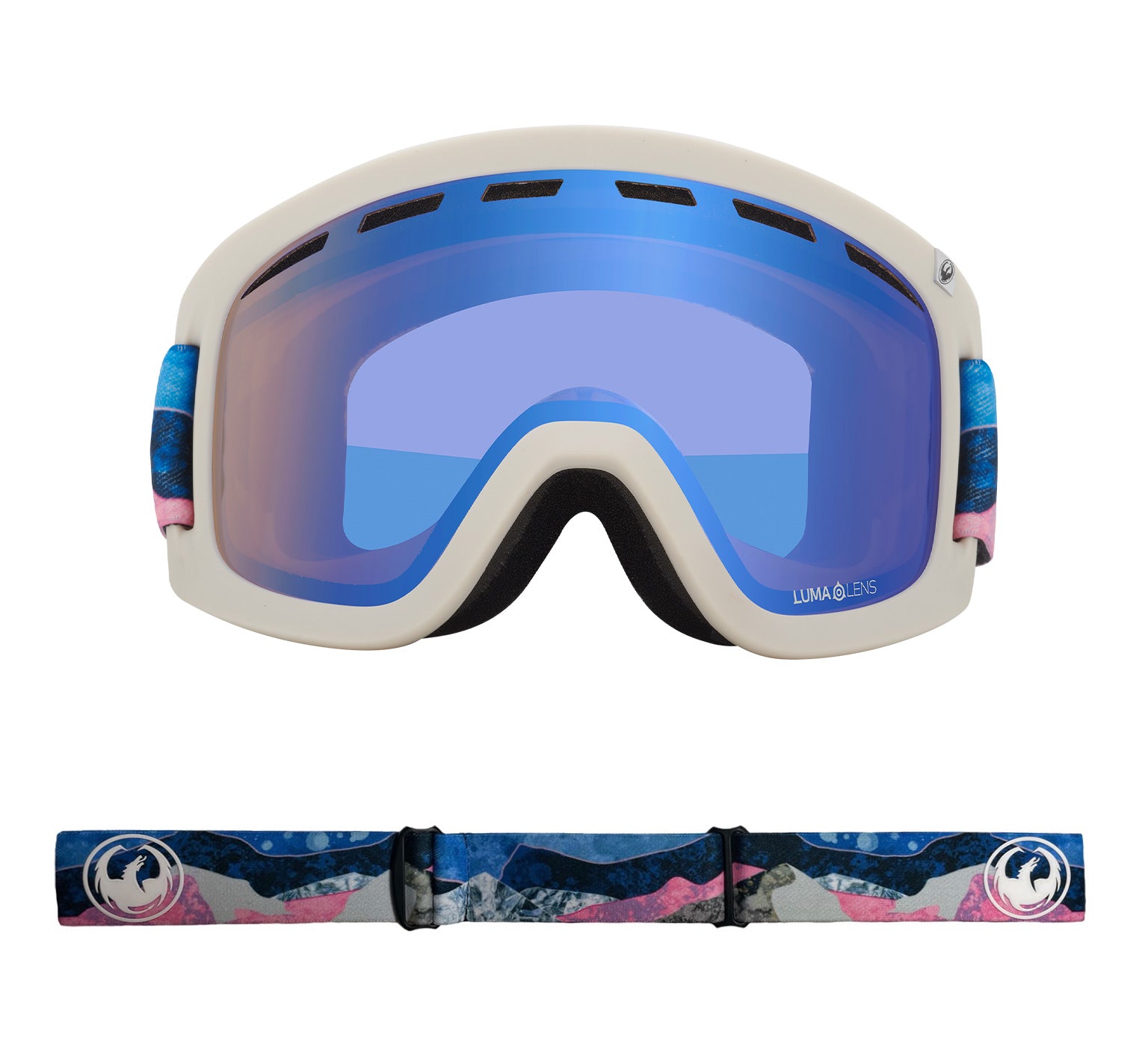 D1 OTG - Mountain Bliss with Lumalens Flash Blue & Lumalens Dark Smoke Lens