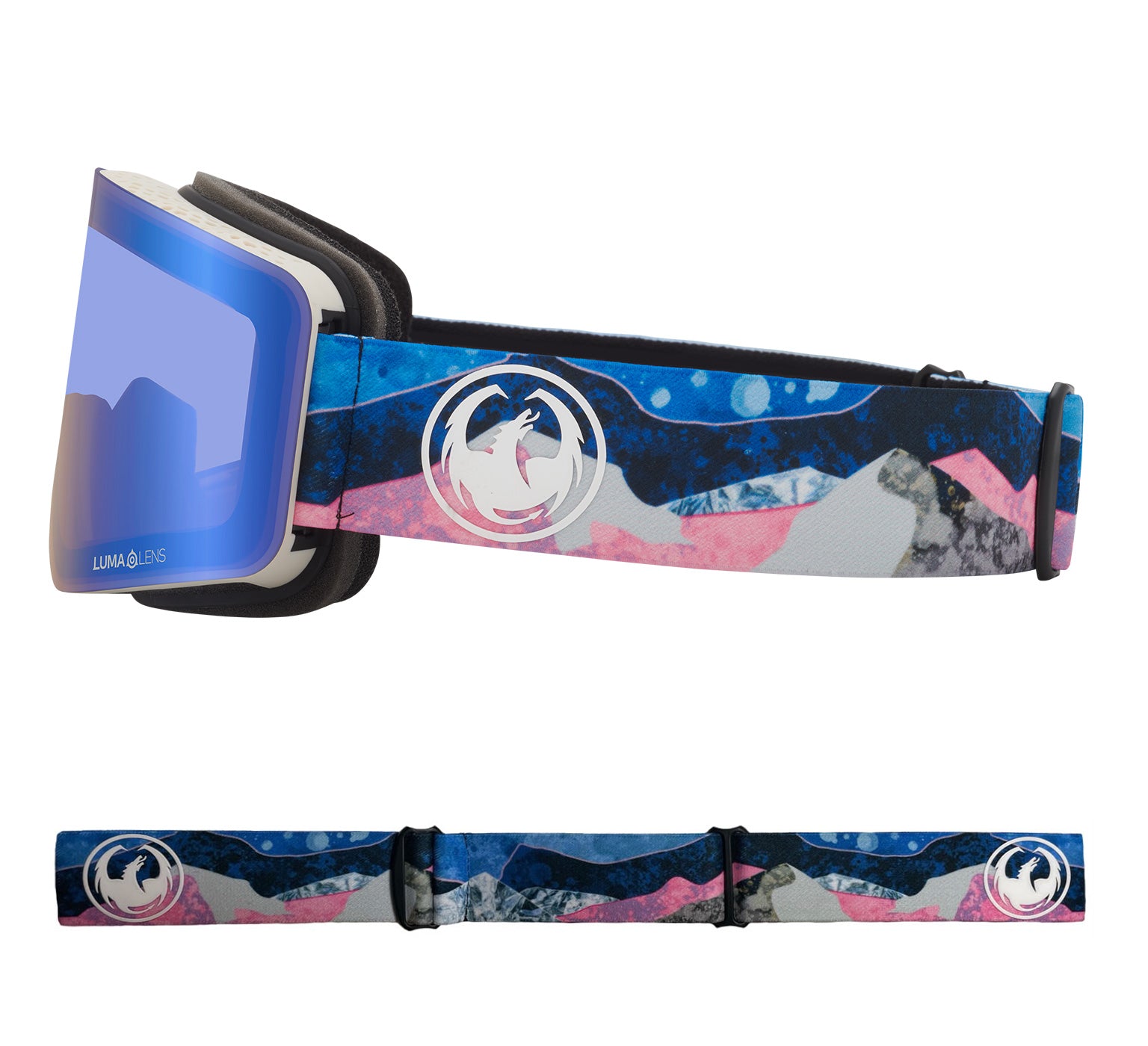 R1 OTG - Mountain Bliss with Lumalens Flash Blue & Lumalens Dark Smoke Lens