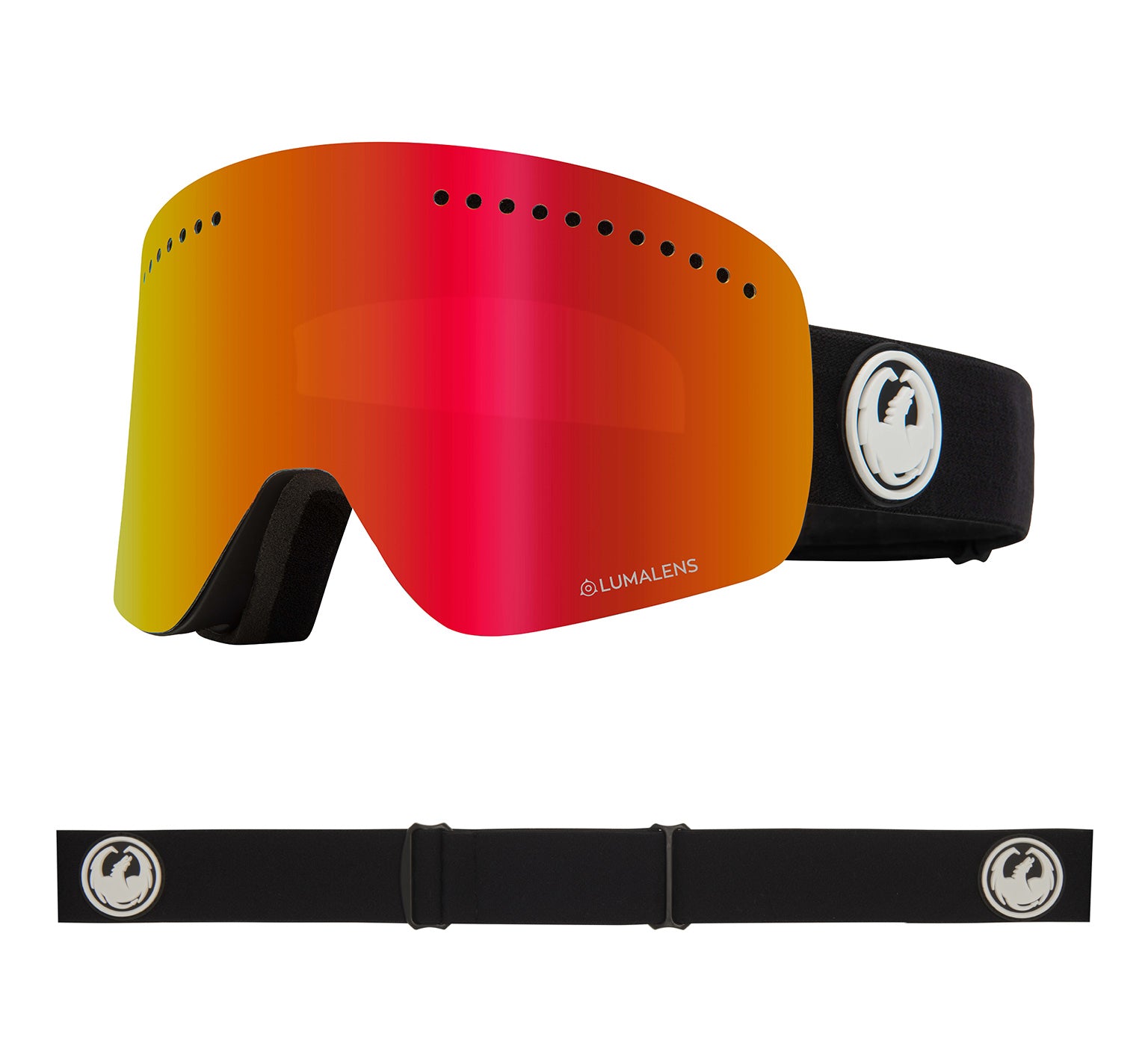 NFX - Black with Lumalens Red Ionized & Lumalens Rose Lens