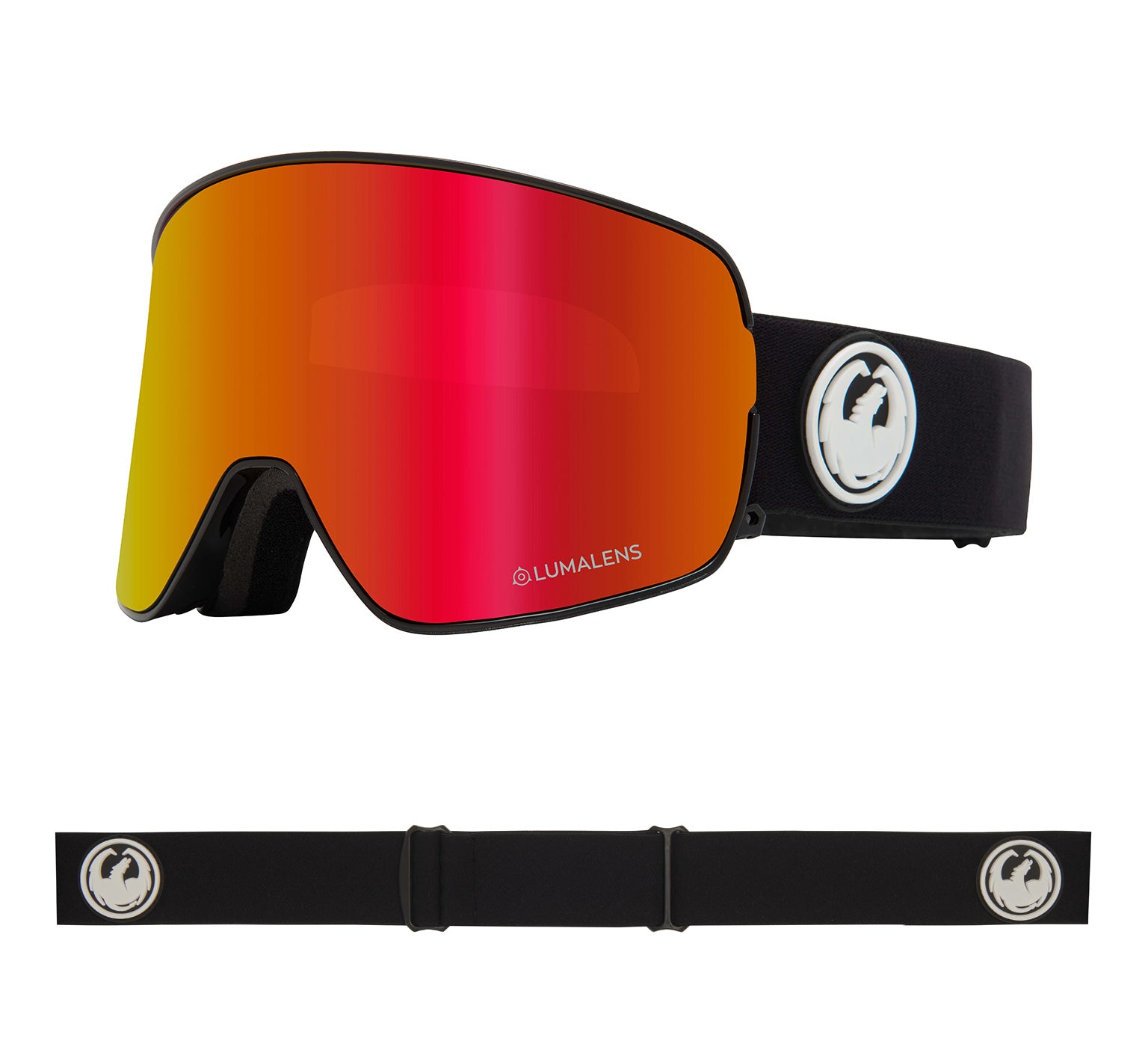 NFX2 - Black with Lumalens Red Ionized & Lumalens Rose Lens