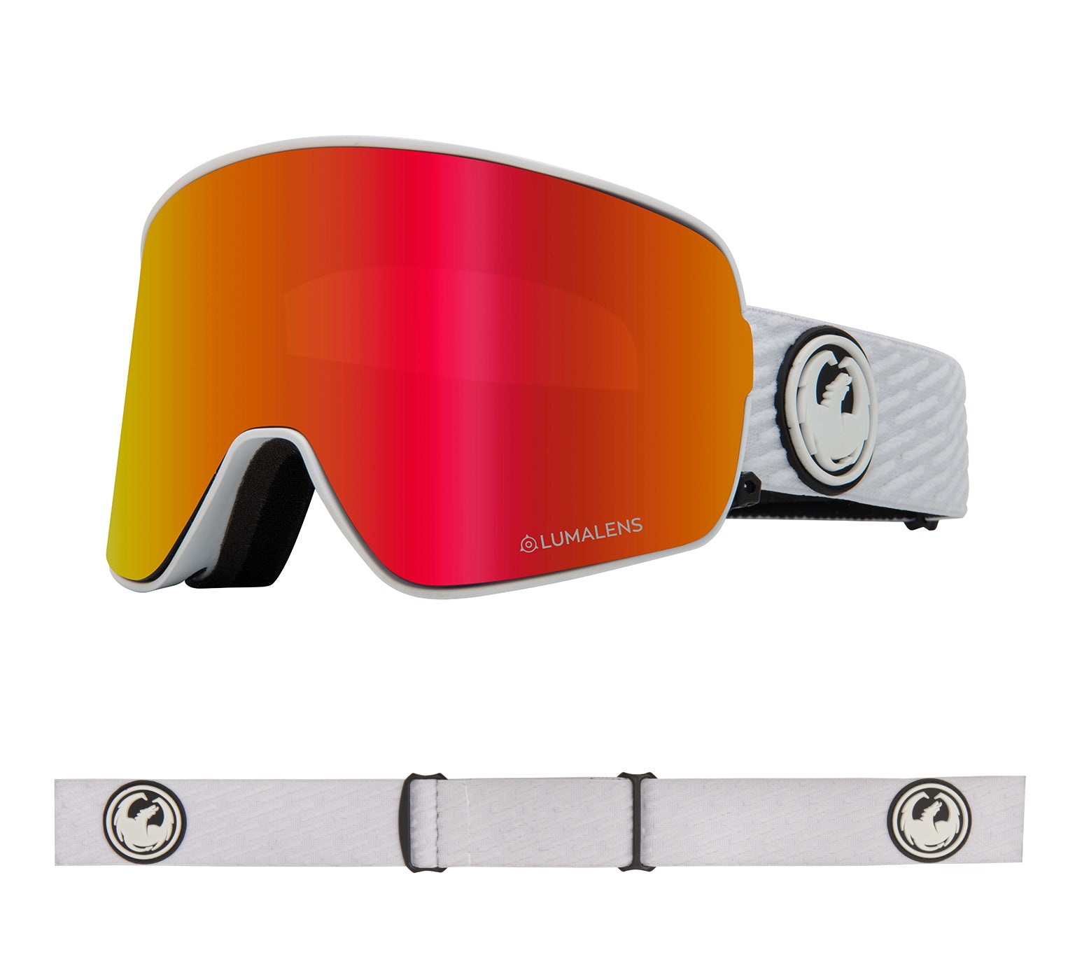 NFX2 - PK White with Lumalens Red Ionized & Lumalens Pink Ionized Lens