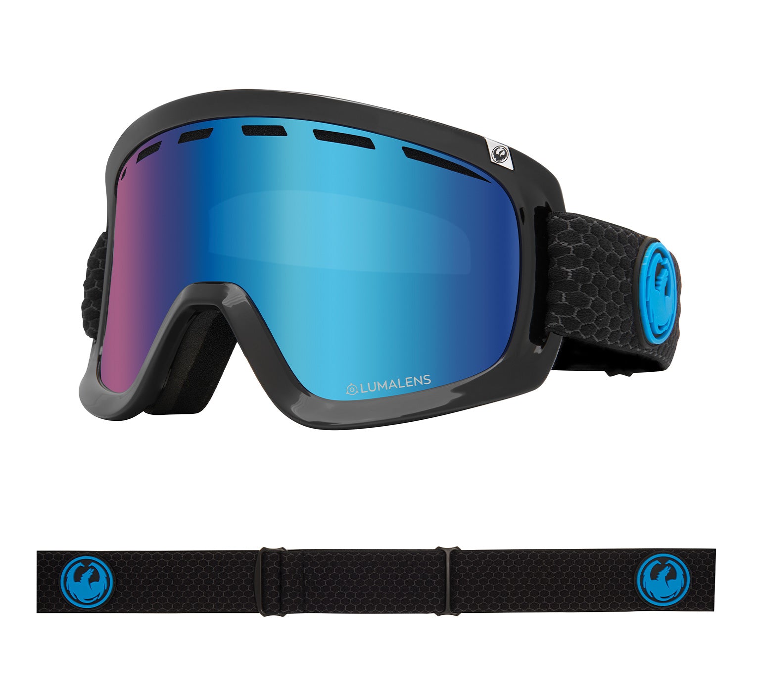 D1 OTG - Split with Lumalens Blue Ionized & Lumalens Amber Lens