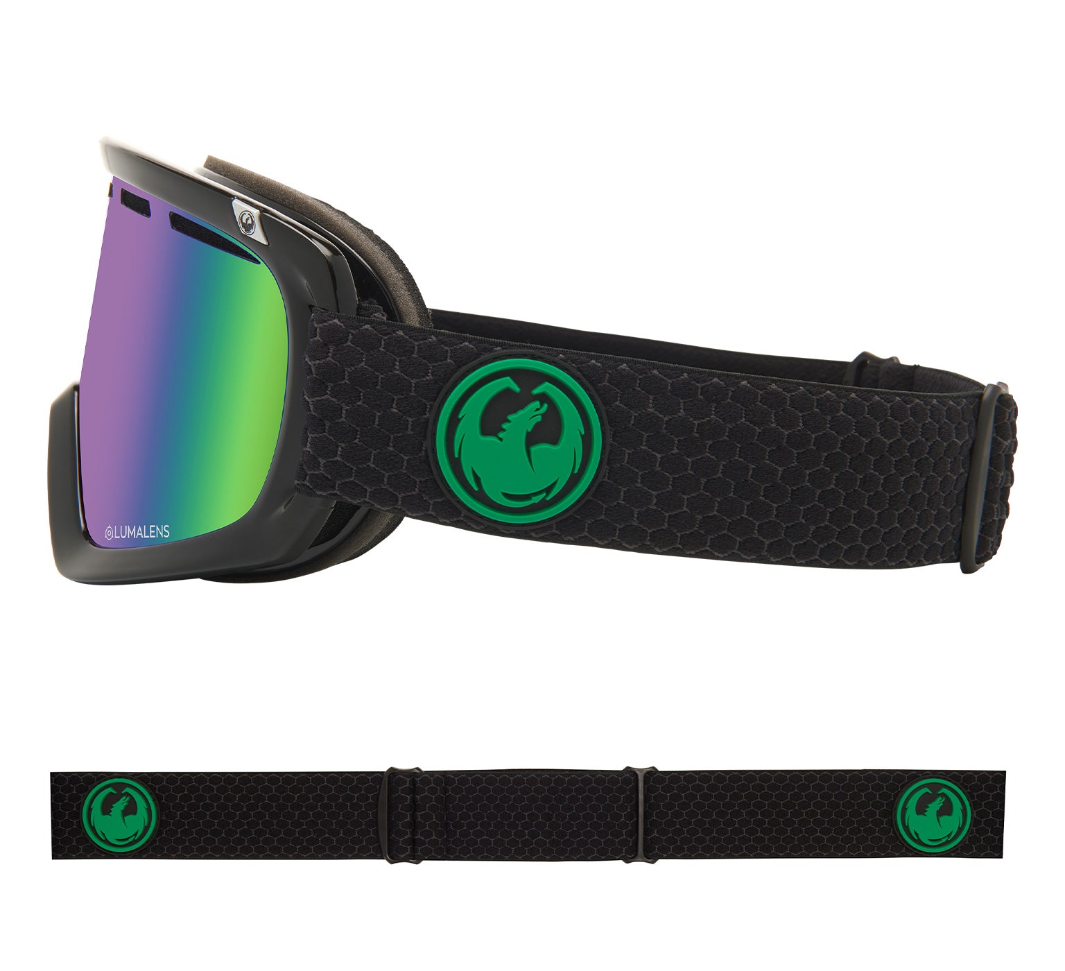 D1 OTG - Split with Lumalens Green Ionized & Lumalens Amber Lens