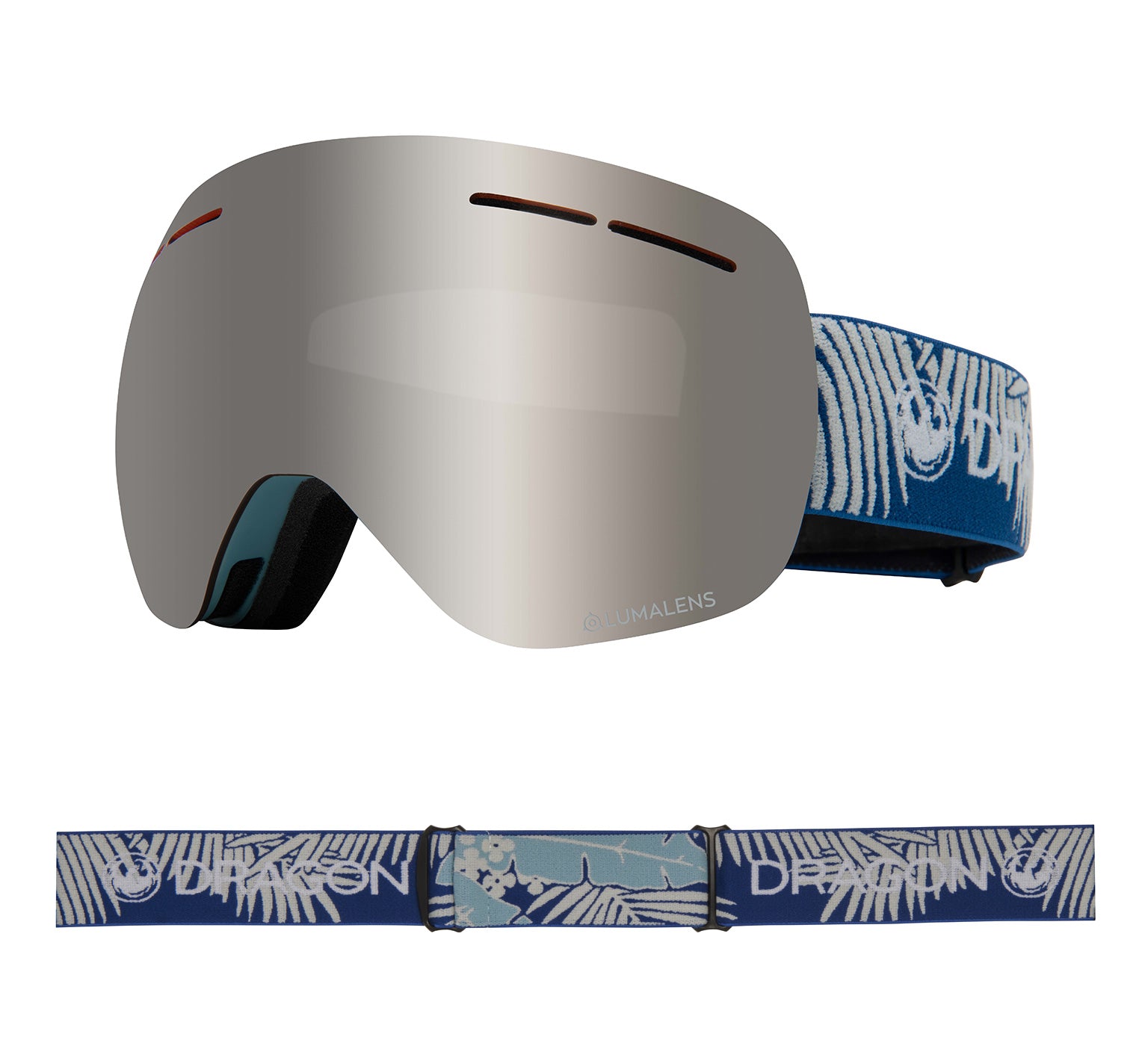 X1s - Woven Palms with Lumalens Silver Ionized & Lumalens Flash Blue Lens