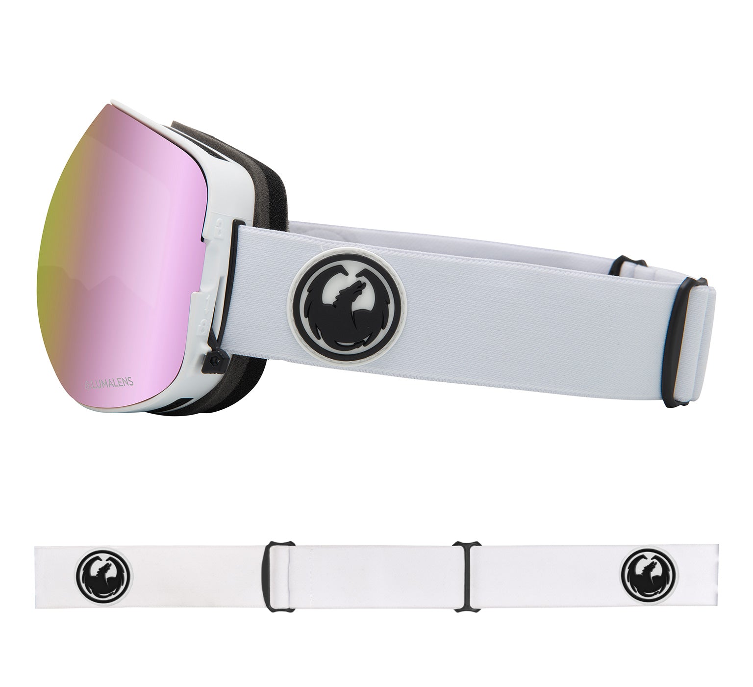 X2 - White with Lumalens Pink Ionized & Lumalens Dark Smoke Lens