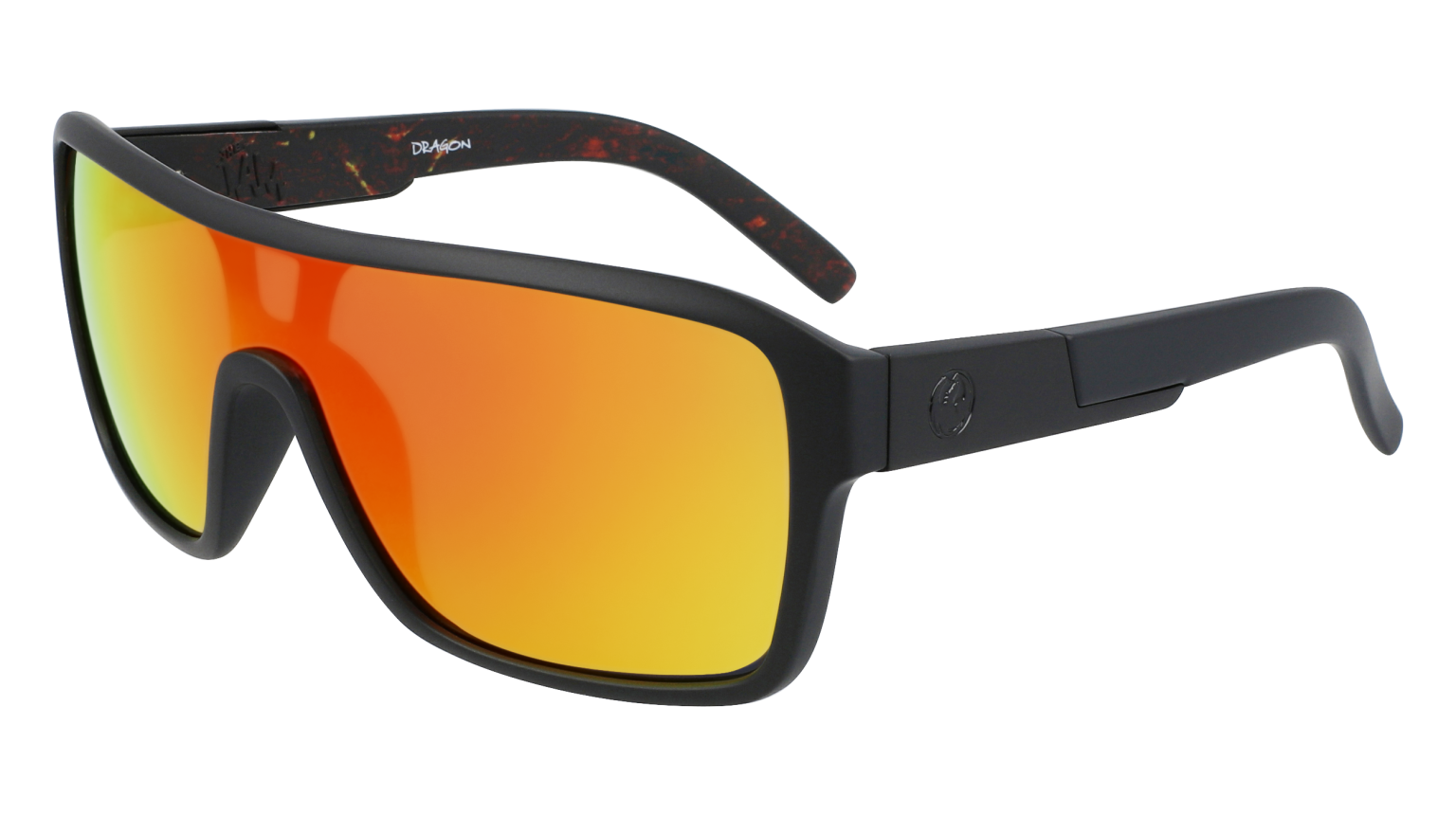 REMIX - Matte Black/Inferno with Lumalens Red Ionized Lens