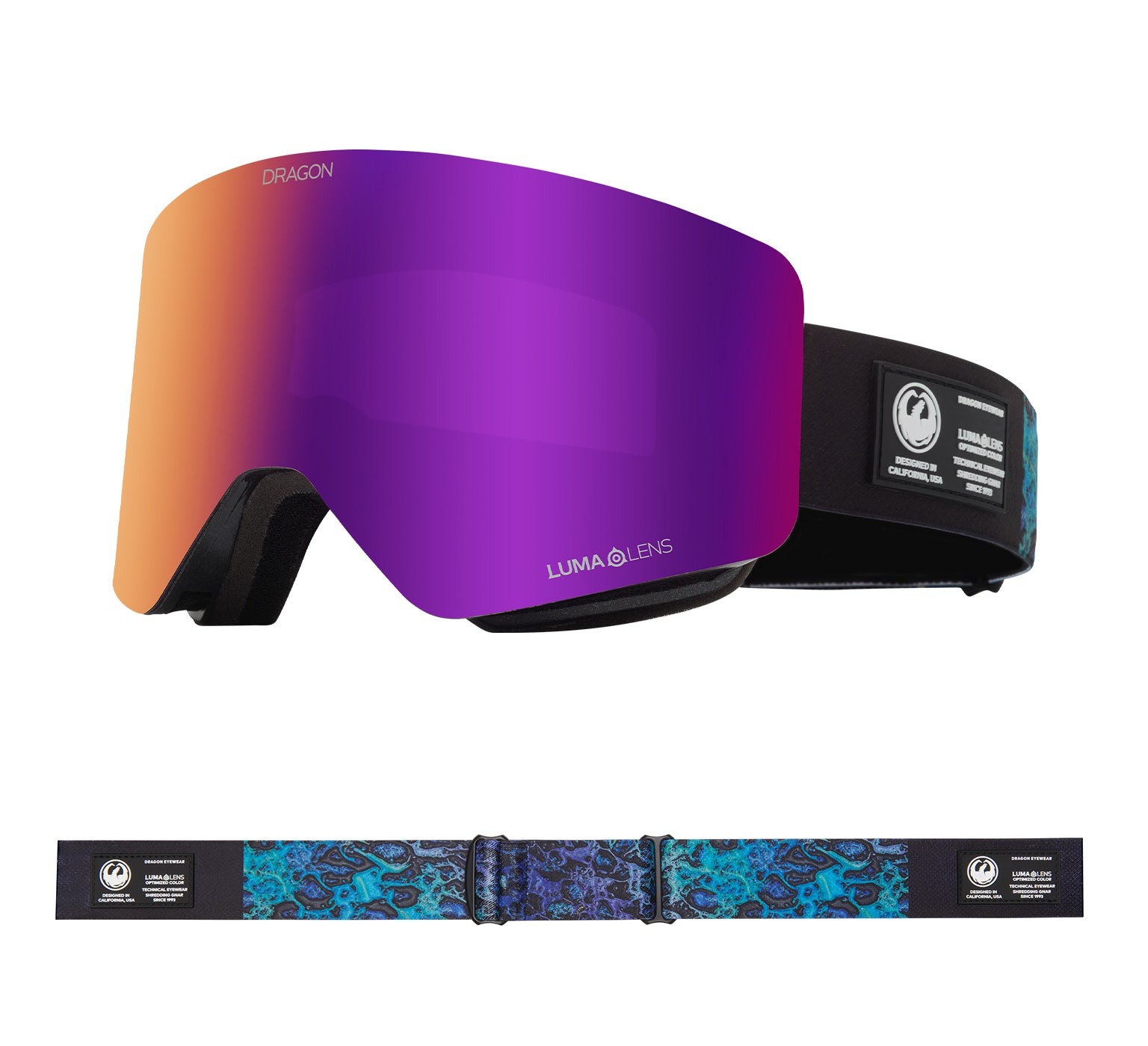 R1 OTG - Black Pearl with Lumalens Purple Ionized & Lumalens Amber Lens