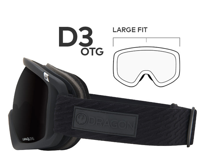 Dragon D3 OTG Snow Goggles Dragon Alliance UK
