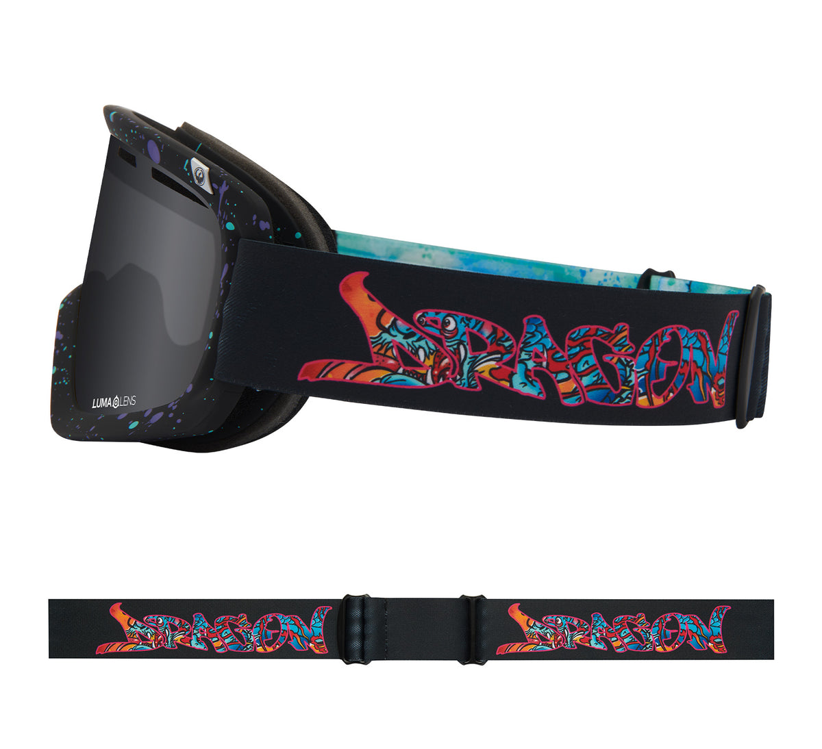 D1 OTG - Rattle Can with Lumalens Dark Smoke & Lumalens Flash Blue Lens