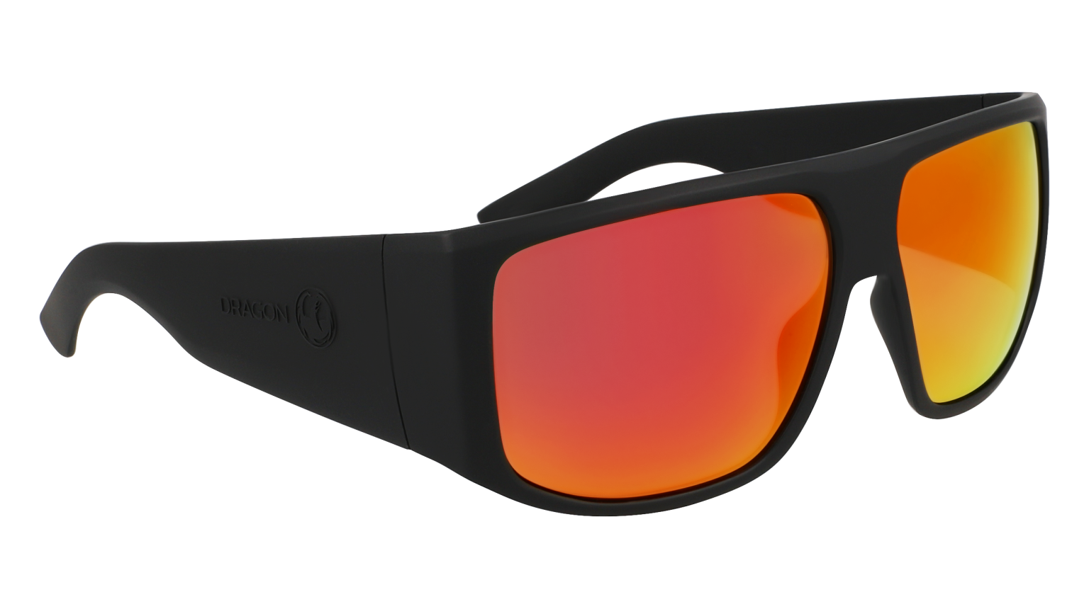 FIN - Matte Black with Polarized Lumalens Red Ionized Lens