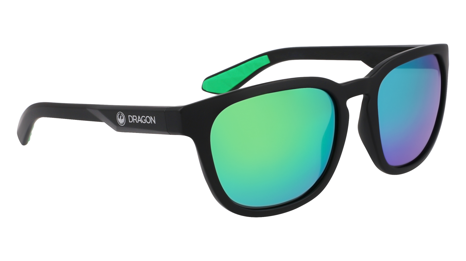 DUNE - Matte Black H2O with Polarized Lumalens Green Ionized Lens