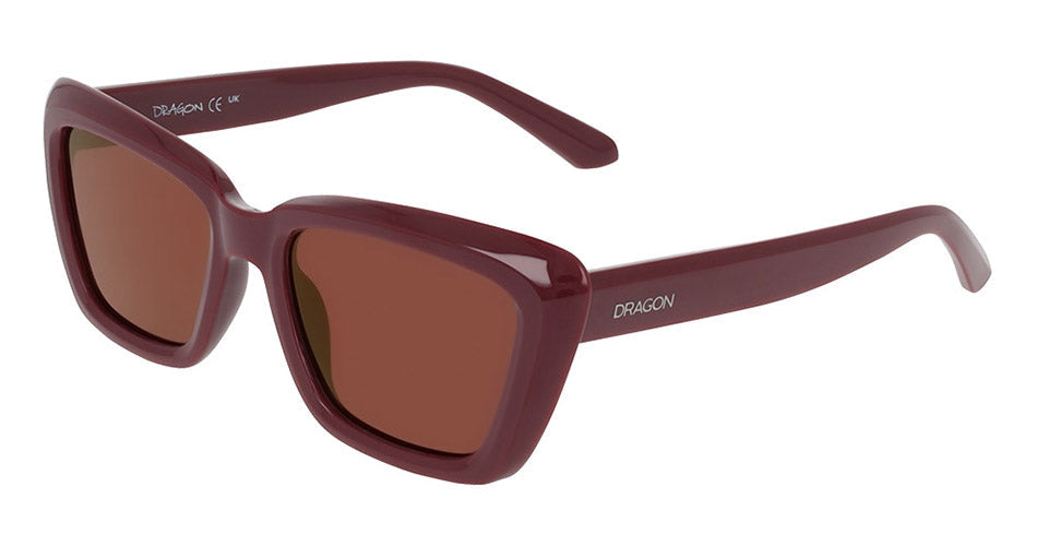 SAGE - Opaque Cherry Laquer with Polarized Lumalens Rose Gold Flash Lens
