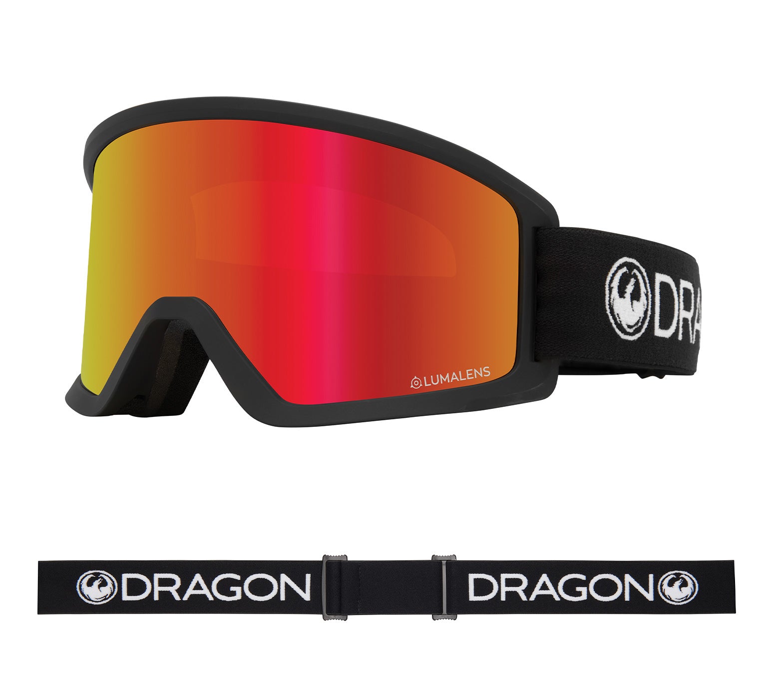 DX3 OTG - Black with Lumalens Red Ionized Lens