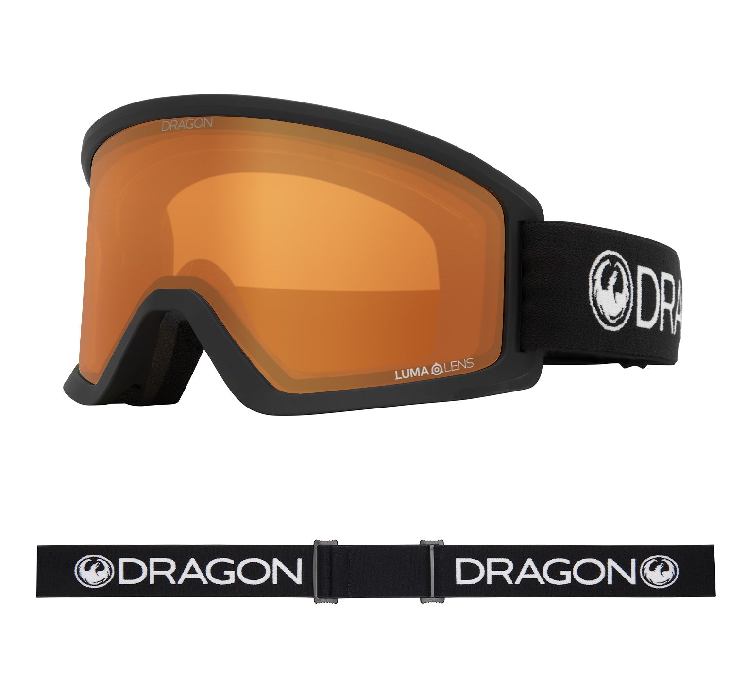 DX3 OTG - Black with Lumalens Red Ionized & Lumalens Amber Lens