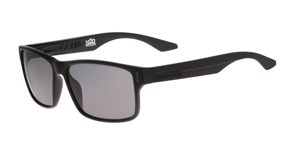 COUNT - Matte Black H2O with Polarized Lumalens Smoke Lens - NEW CHINA SKU
