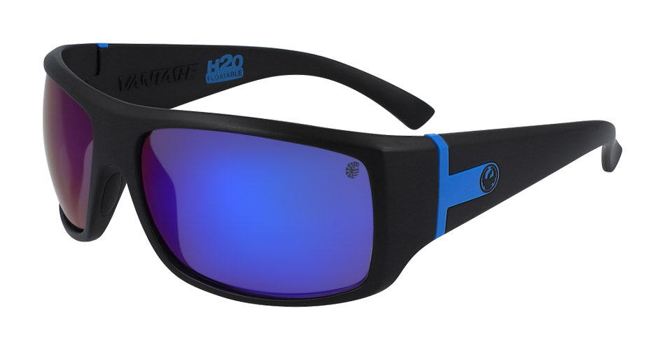 VANTAGE - Matte Black H2O with Polarized Lumalens Blue Ionized Lens