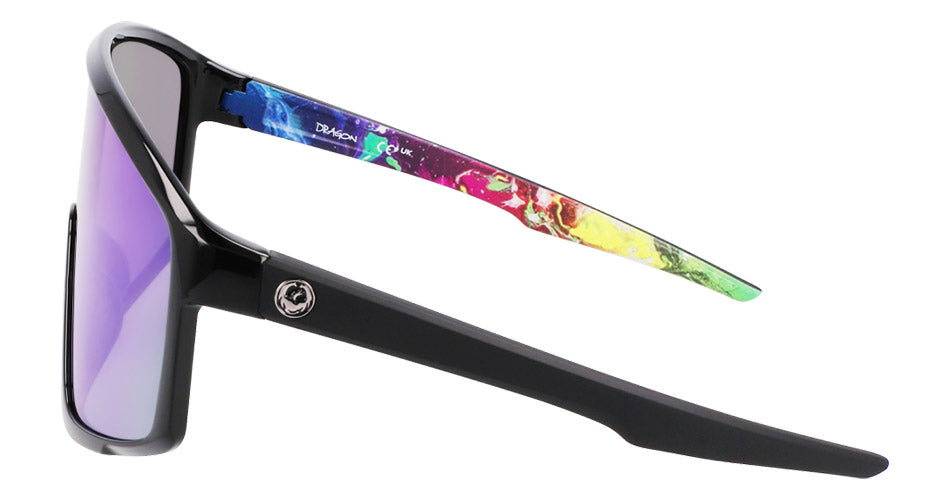 AMPED - Black/Multi-verse with Lumalens Green Ionized Lens