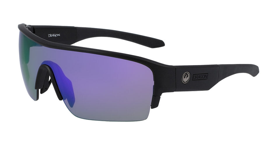 TRACER X - Matte Black with Lumalens Violet Ionized & Lumalens Solid Brown Lens