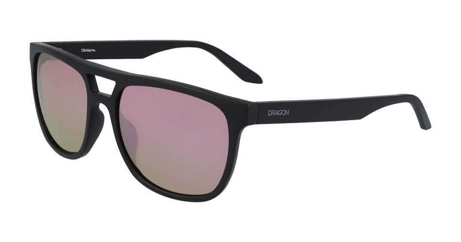 COVE - Matte Black with Lumalens Rose Gold Ionized Lens