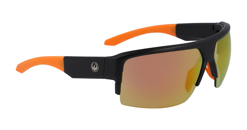 RIDGE X - Matte Black with Lumalens Orange Ionized & Lumalens Brown Lens