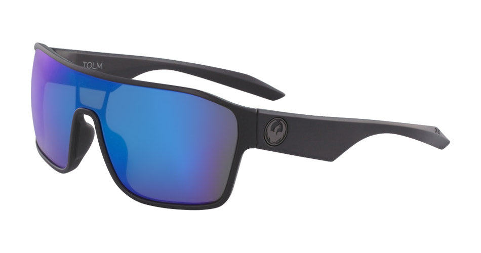 TOLM - Matte Black with Lumalens Blue Ionized Lens