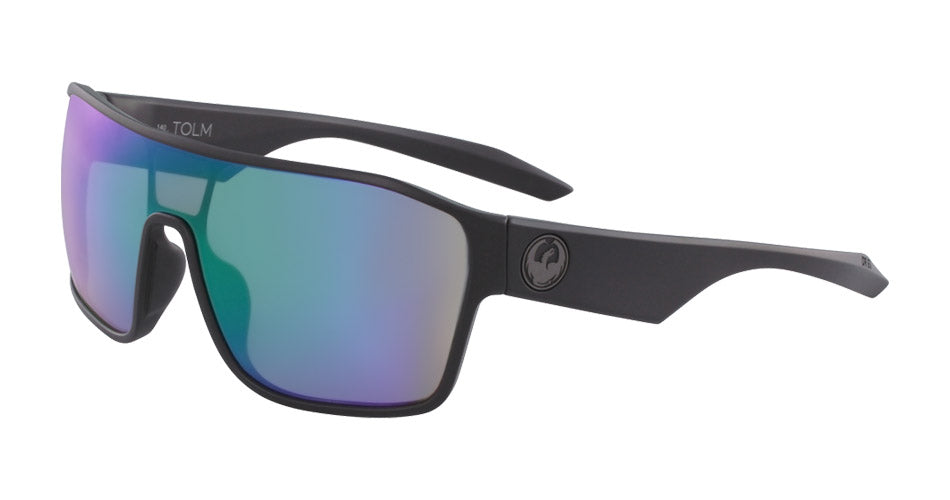 TOLM - Matte Black with Lumalens Green Ionized Lens