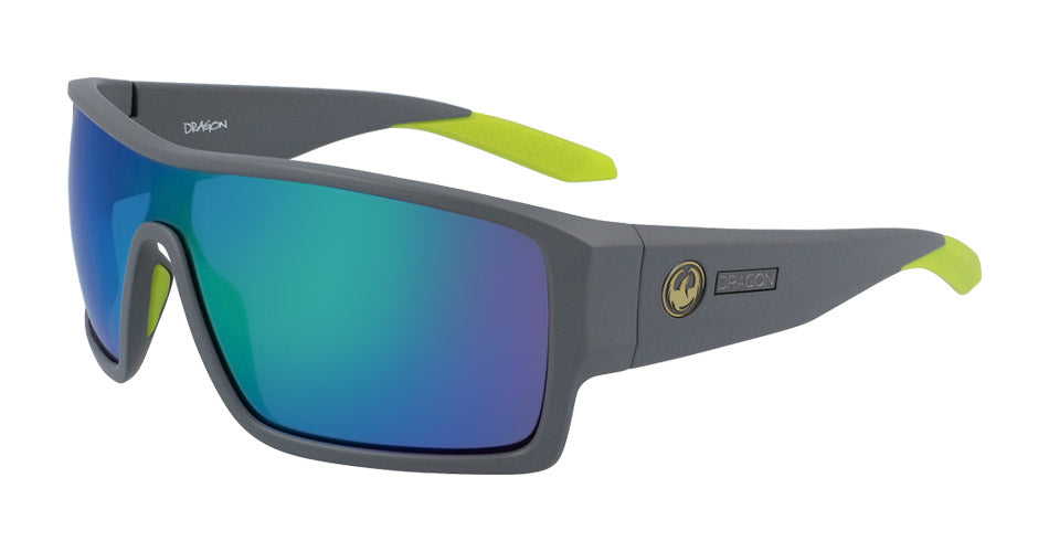 FLASH - Matte Grey with Lumalens Green Ionized Lens
