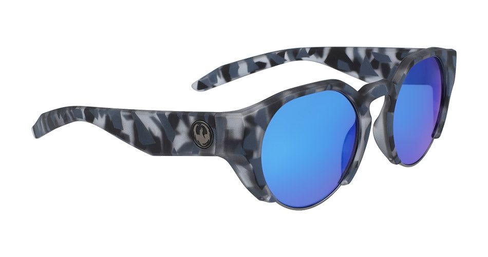 COMPASS - Matte Midnight Tortoise with Lumalens Blue Ionized Lens